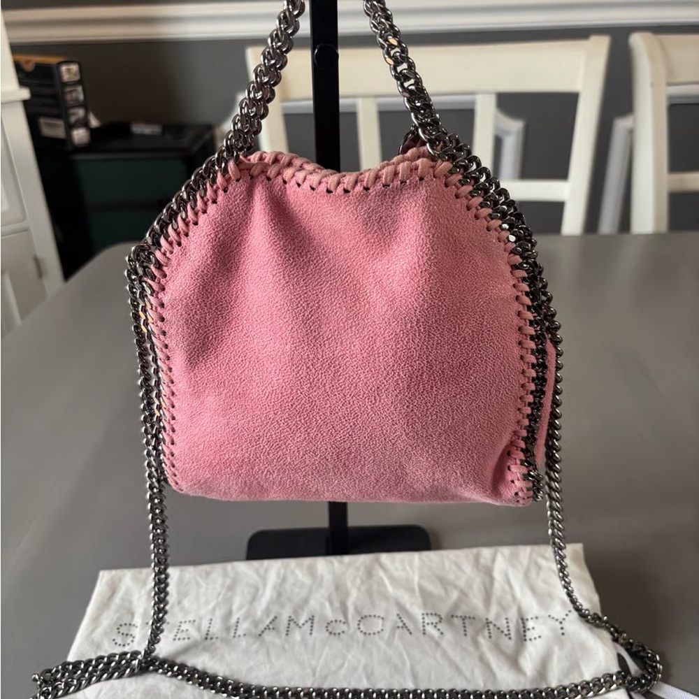 Stella McCartney Pink Shoulder Bag with Chain Accent